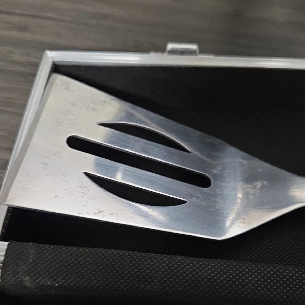 BBQ Silver Utensil Case